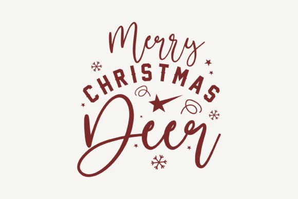 Merry Christmas Deer: A Designer's Take on Holiday SVG