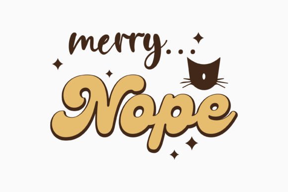 Merry Nope Retro Christmas Quote SVG – Real-World Design Review